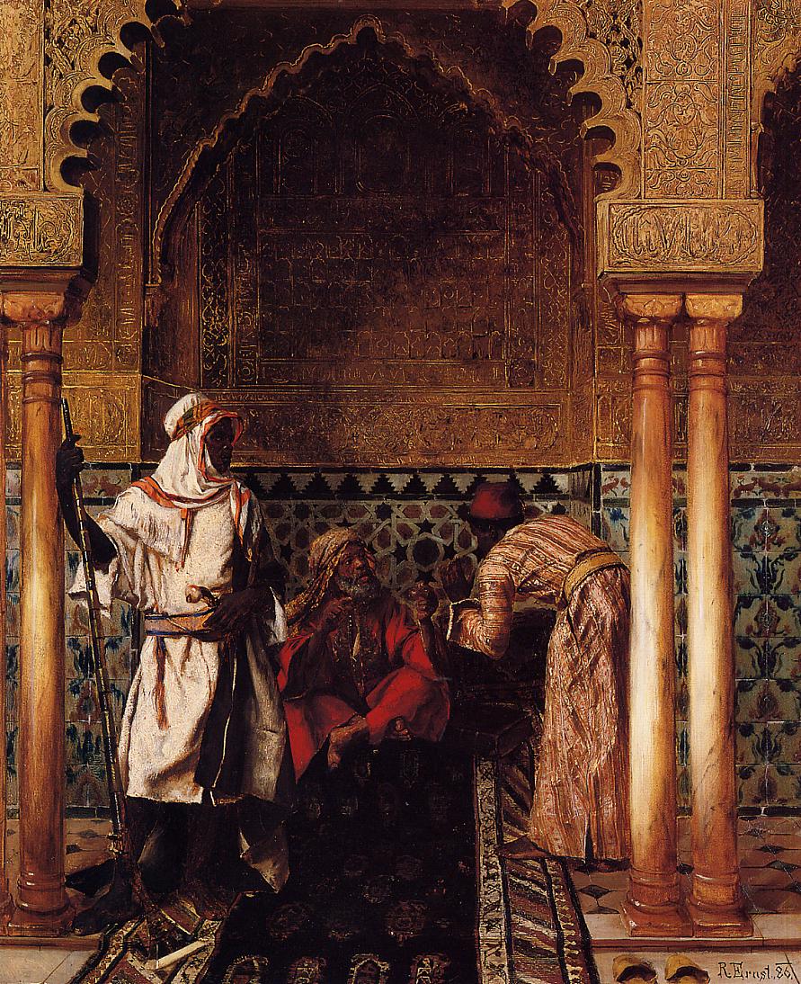 Rudolf Ernst An Arab Sage 1886 Fine Art Print