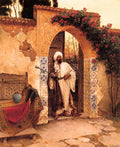 Rudolf Ernst By the Entrance 1880 Fine Art Print