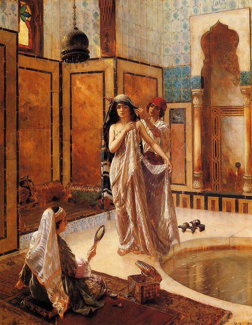 Rudolf Ernst The Harem Bath 1880 Fine Art Print