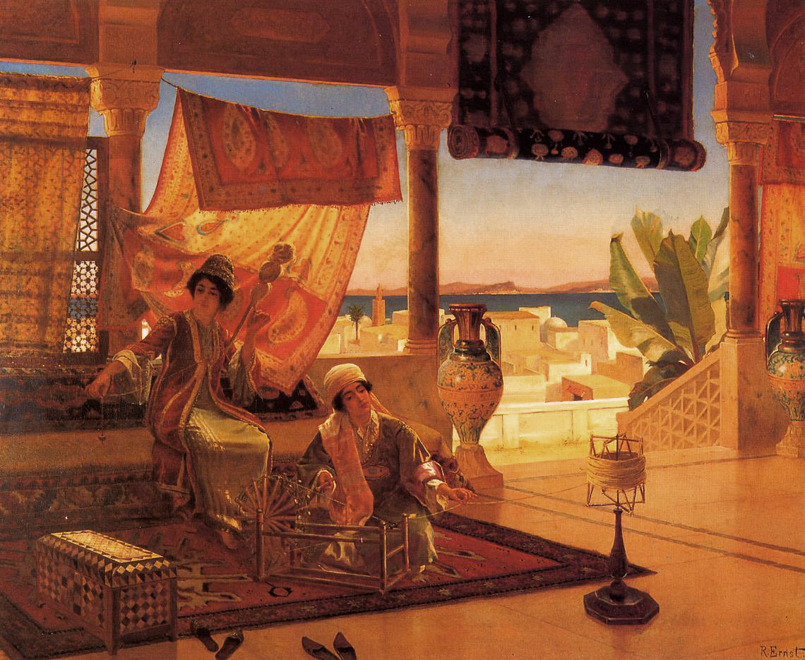Rudolf Ernst The Terrace 1885 Fine Art Print