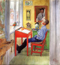 Carl Larsson Esbjorn Doing His Homework 1912 Fine Art Print