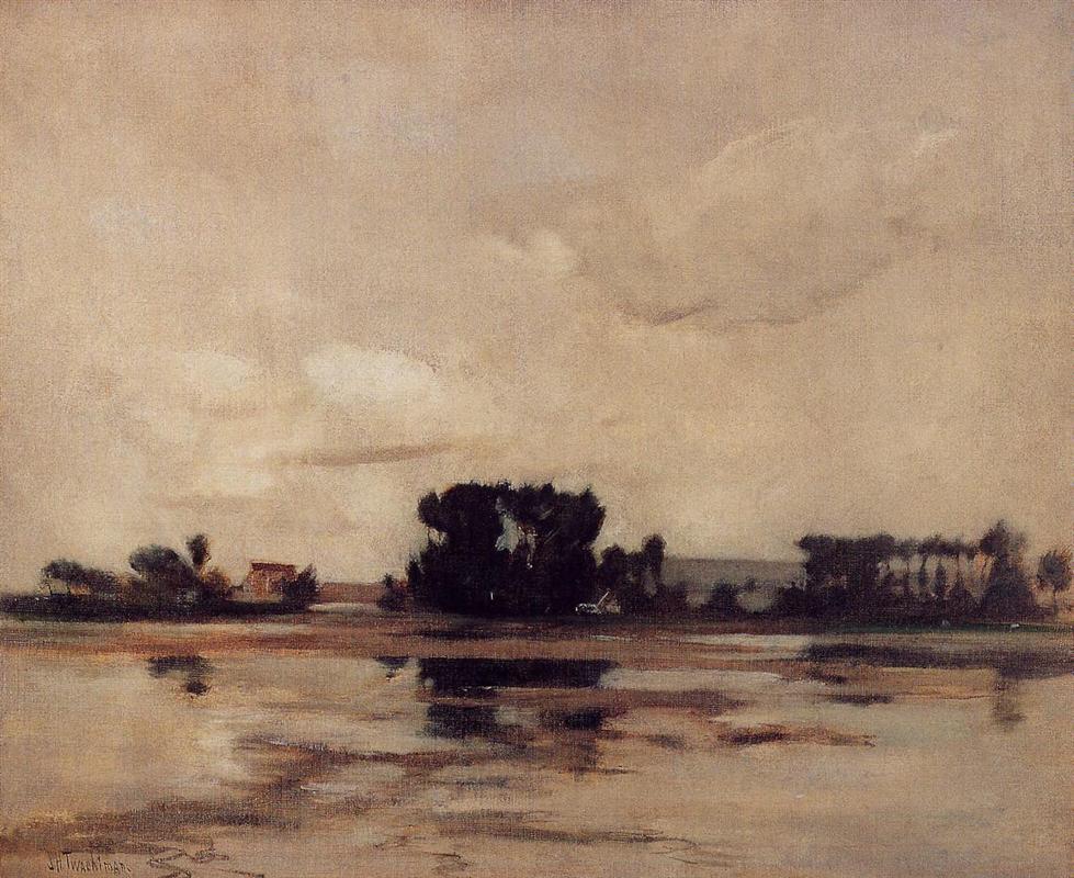 John Henry Twachtman Etang (also known as The Pond) 1884 Fine Art Print