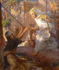 Nasreddine Dinet The swing 1899 Fine Art Print