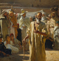 Nasreddine Dinet The Snake Charmer 1889 Fine Art Print
