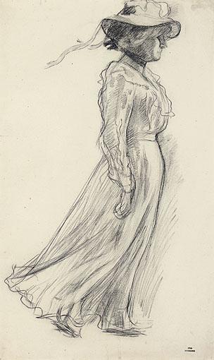Theo van Rysselberghe Etude pour La Promenade 1901 Fine Art Print