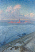 Eugène Jansson Staden I Solnedgång 1897 Fine Art Print