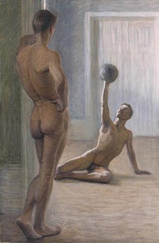 Eugène Jansson Athlètes 1907 Fine Art Print