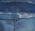 Eugène Jansson Vinternatt Över Kajen 1901 Fine Art Print