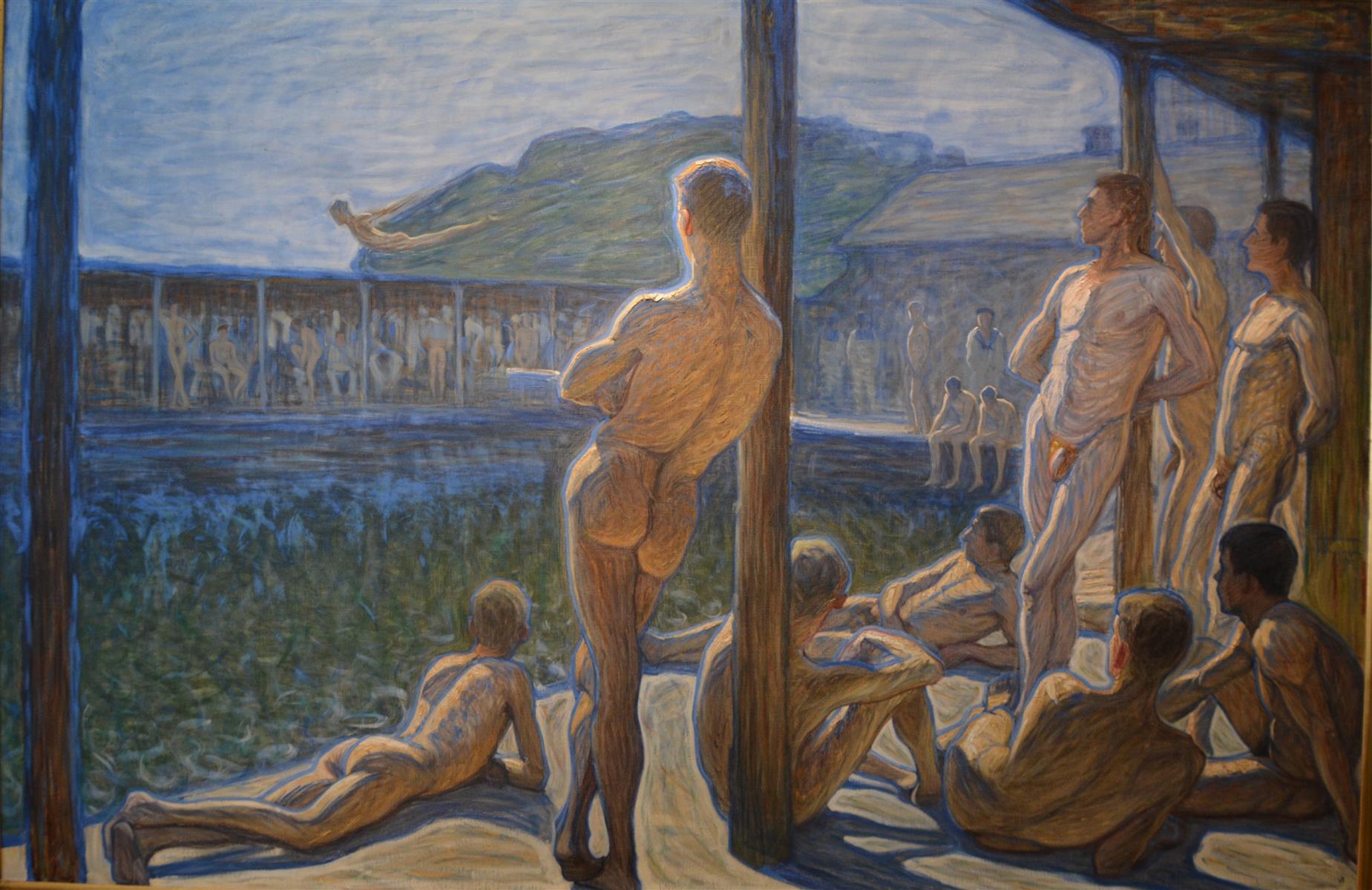 Eugène Jansson Flottans Badhus 1907 Fine Art Print