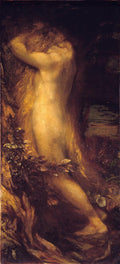 George Frederick Watts Eve Repentant 1875 Fine Art Print