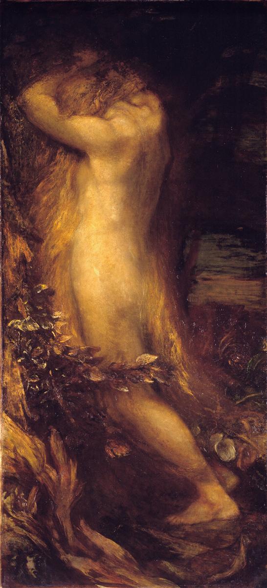 George Frederick Watts Eve Repentant 1875 Fine Art Print