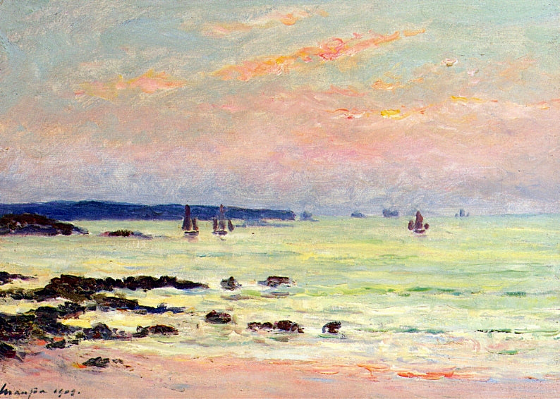 Maxime Maufra Evening at the Sea 1909 Fine Art Print