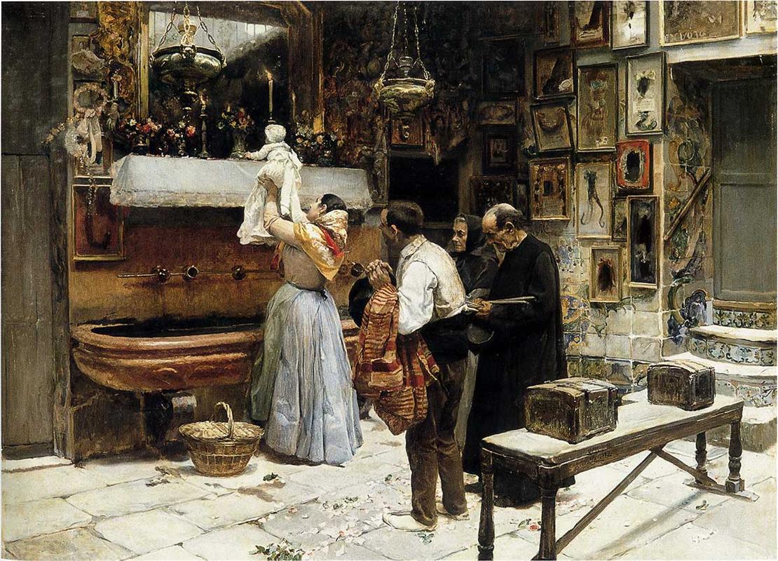 Joaquín Sorolla Ex-voto 1892 Fine Art Print