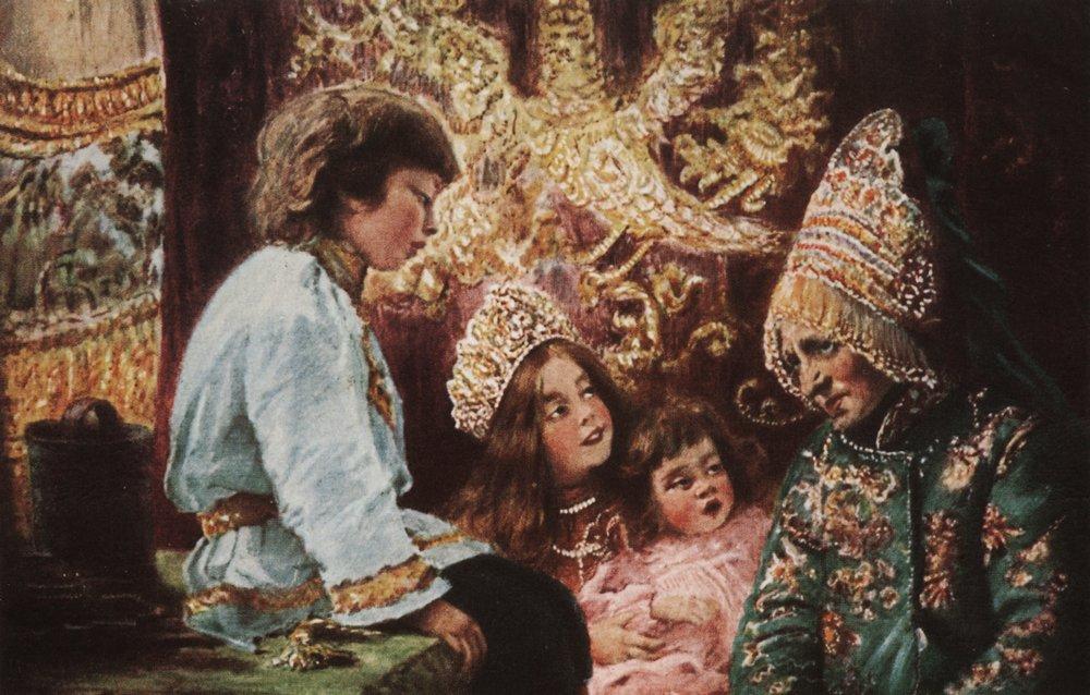 Konstantin Makovsky Fairy Tails 1890 Fine Art Print