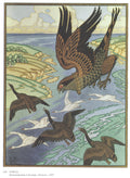 Ivan Bilibin Falcon. Illustration for the Epic "Volga" 1927 Fine Art Print
