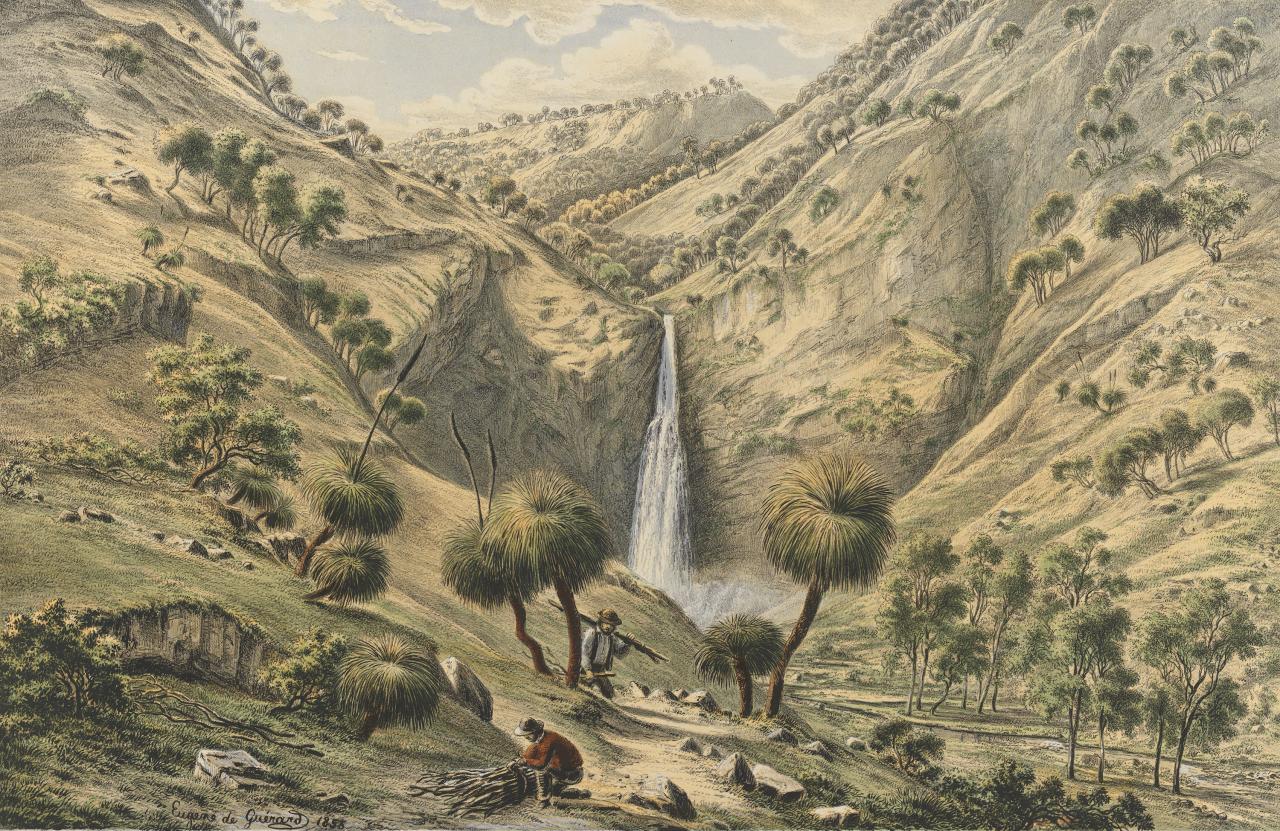 Eugene von Guerard Fall of the First Creek, near Glen Osmond, South Australia 1867 Fine Art Print