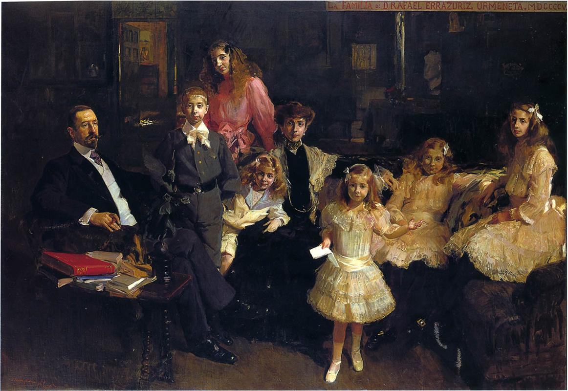 Joaquín Sorolla Family Eratruriz 1905 Fine Art Print