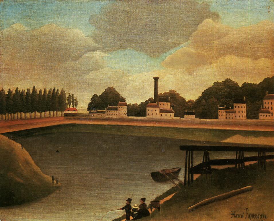 Henri Rousseau Family Fishing 1895 Fine Art Print