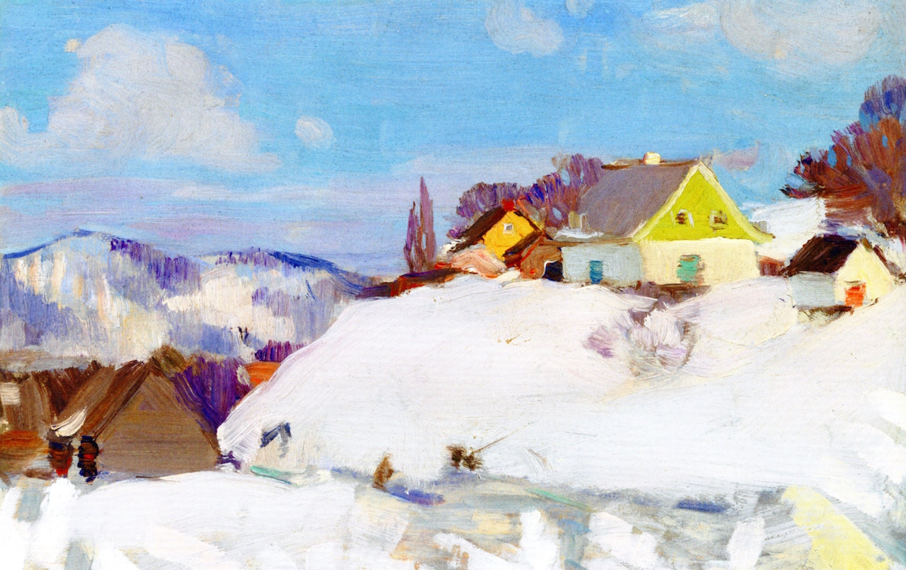 Clarence Gagnon Farm, Baie-Saint-Paul 1924 Fine Art Print