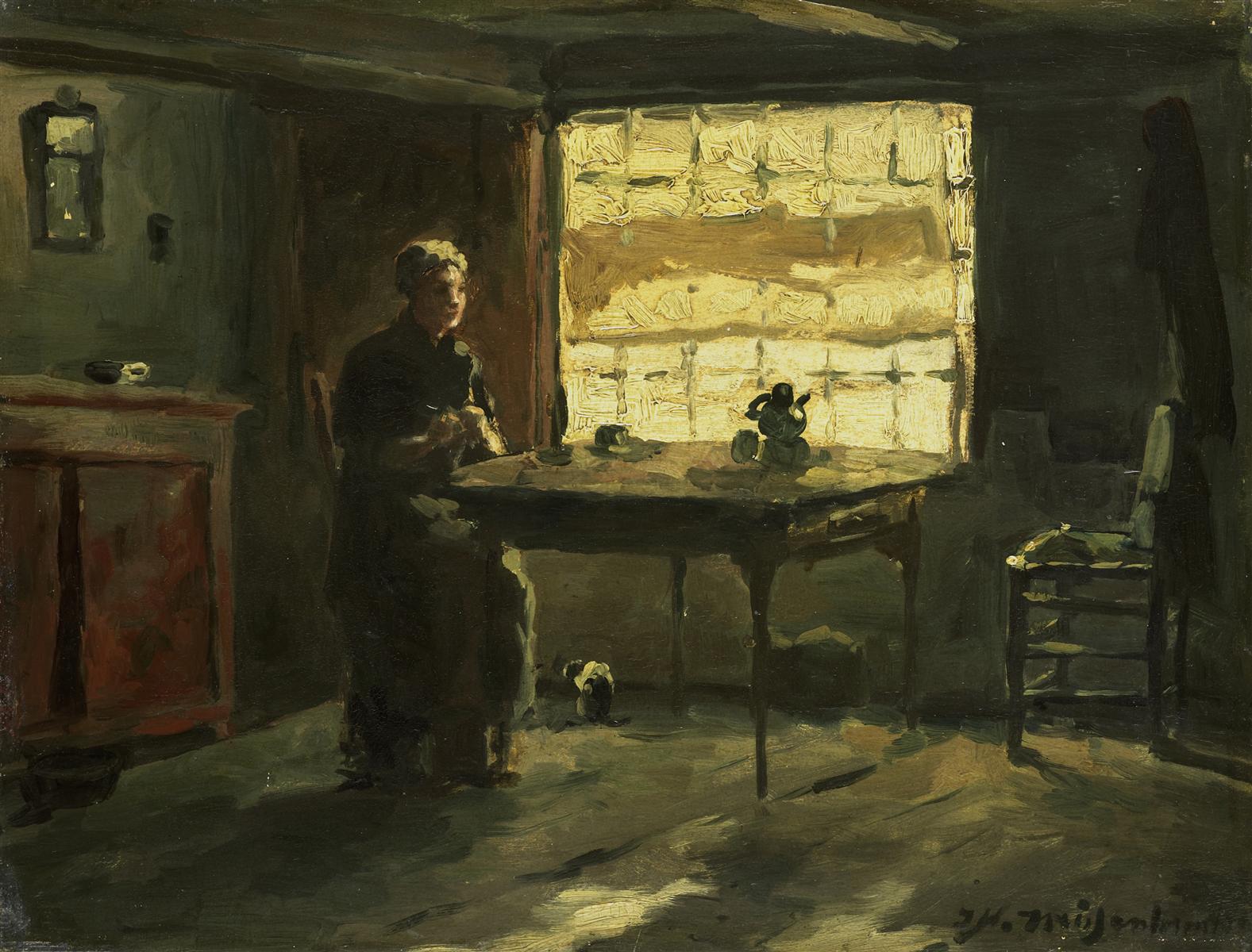 Johan Hendrik Weissenbruch Farm Interior 1870-1903 Fine Art Print