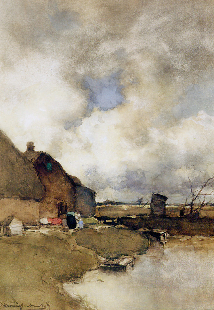 Johan Hendrik Weissenbruch Farm near Noorden 1875 Fine Art Print
