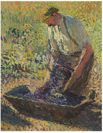 Henri Martin Farmer Kneeling 1925 Fine Art Print