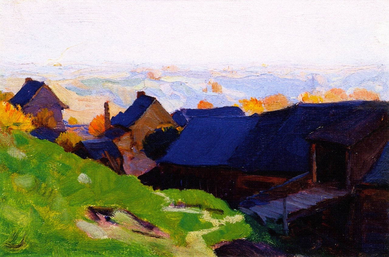 Clarence Gagnon Farmstead, Baie-Saint-Paul 1924 Fine Art Print
