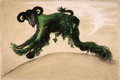 Leon Bakst Drawing young Divinity Narcisse Costume Ballet Diaghilev 1911 Fine Art Print