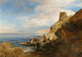 Oswald Achenbach View from a Bay near Naples 1879 Fine Art Print