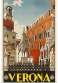 Verona Italy Vintage Travel Poster Classic Italian 1938 Fine Art Print
