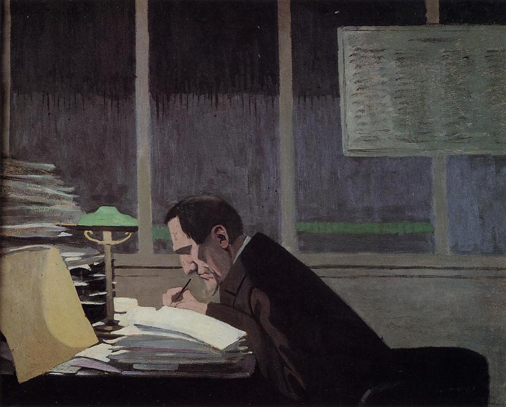 Felix Vallotton Felix Feneon at the Revue Blanche 1896 Fine Art Print