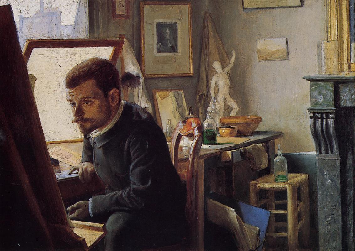 Felix Vallotton Felix Jasinski in His Printmaking Studio 1887 Fine Art Print