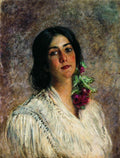 Konstantin Makovsky Female Portrait #2 1880 Fine Art Print