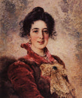 Konstantin Makovsky Female Portrait 1890 Fine Art Print