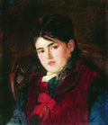 Konstantin Makovsky Female Portrait #6 1880 Fine Art Print