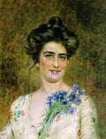 Konstantin Makovsky Female Portrait #7 1880 Fine Art Print