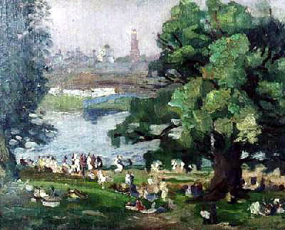 Pyotr Konchalovsky Festivities. Zagorsk. 1925 Fine Art Print