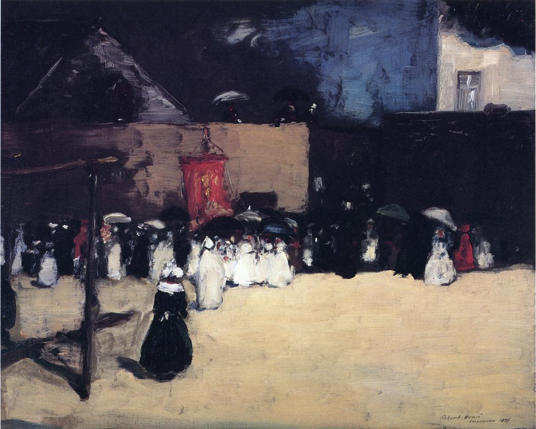 Robert Henri Fete du Dieu - Concarneau 1899 Fine Art Print