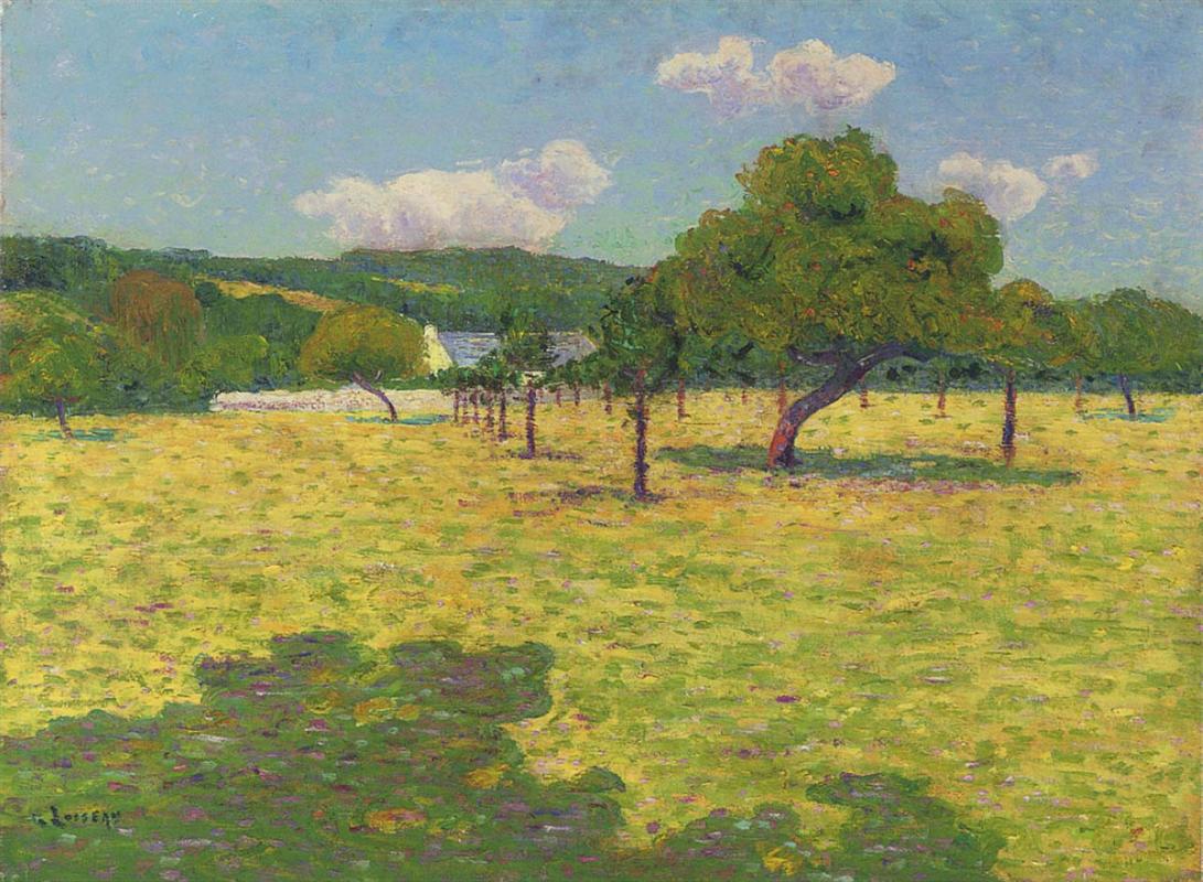 Gustave Loiseau Field and Hills 1890 Fine Art Print