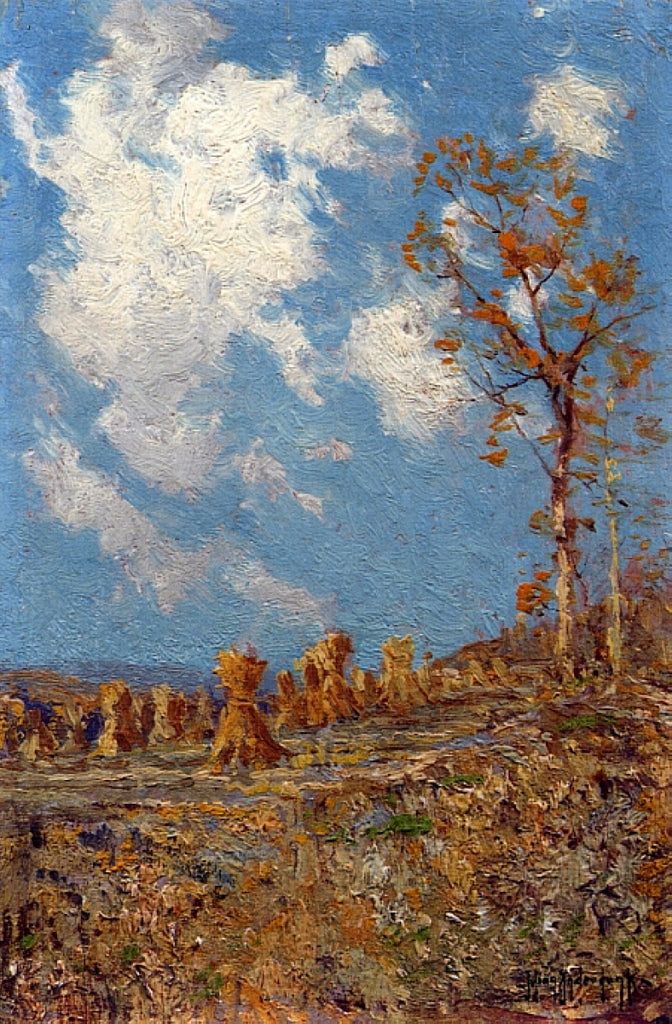 Robert Julian Onderdonk Field with Corn Shocks 1918 Fine Art Print