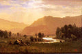 Albert Bierstadt Figures in a Hudson River Landscape 1887 Fine Art Print