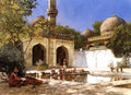 Edwin Lord Weeks Figures in the Courtyard of a Mosque 1893-1895 Fine Art Print