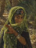 Nasreddine Dinet Girl veiling herself 1901 Fine Art Print
