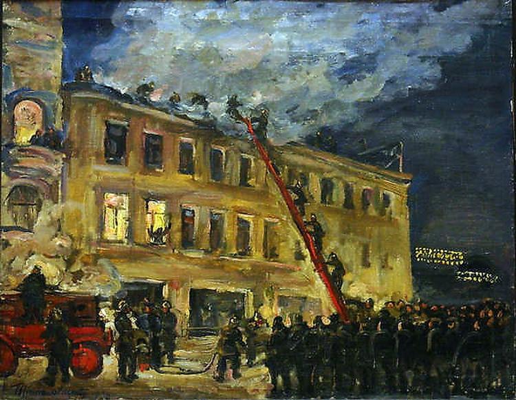 Pyotr Konchalovsky Fire 1930 Fine Art Print