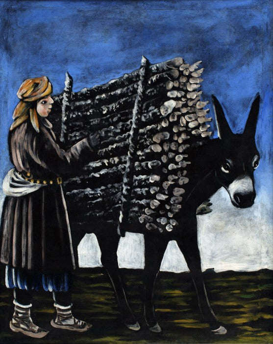 Niko Pirosmani Firewood Seller Boy 1908 Fine Art Print