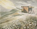 Eric Ravilious Firing a 9.2 Gun 1941 Fine Art Print