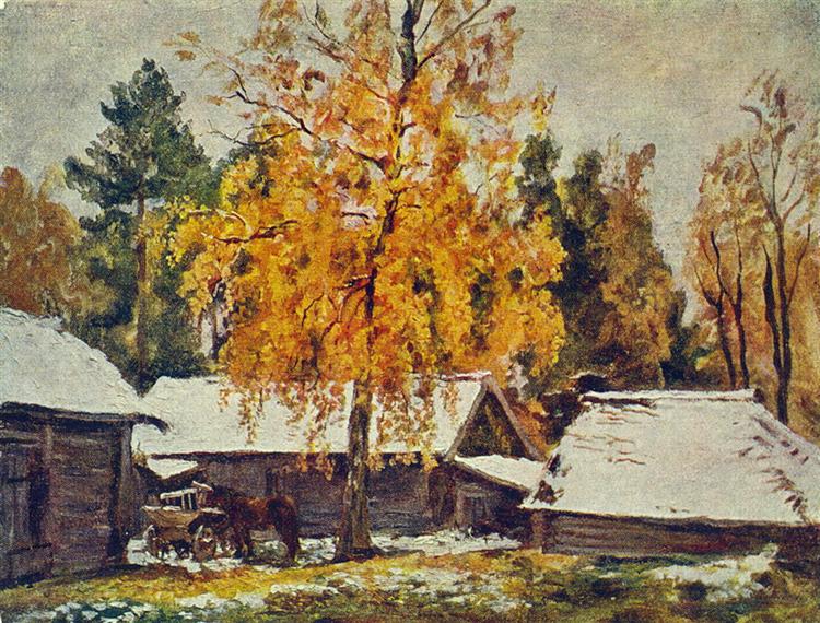 Pyotr Konchalovsky First Snow 1940 Fine Art Print