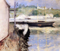 William Merritt Chase Fish Sheds and Schooner, Gloucester 1898 Fine Art Print