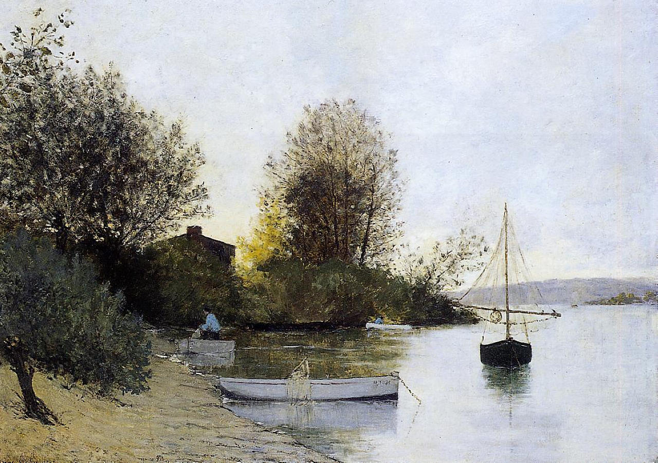 Maxime Maufra Fishermen on the Banks of the Loire 1889 Fine Art Print