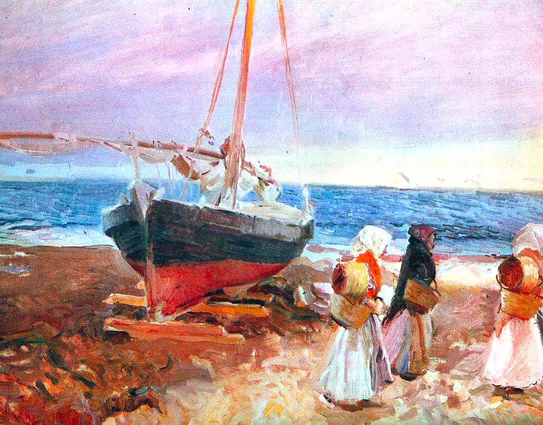 Joaquín Sorolla Fisherwomen on the Beach, Valencia 1903 Fine Art Print